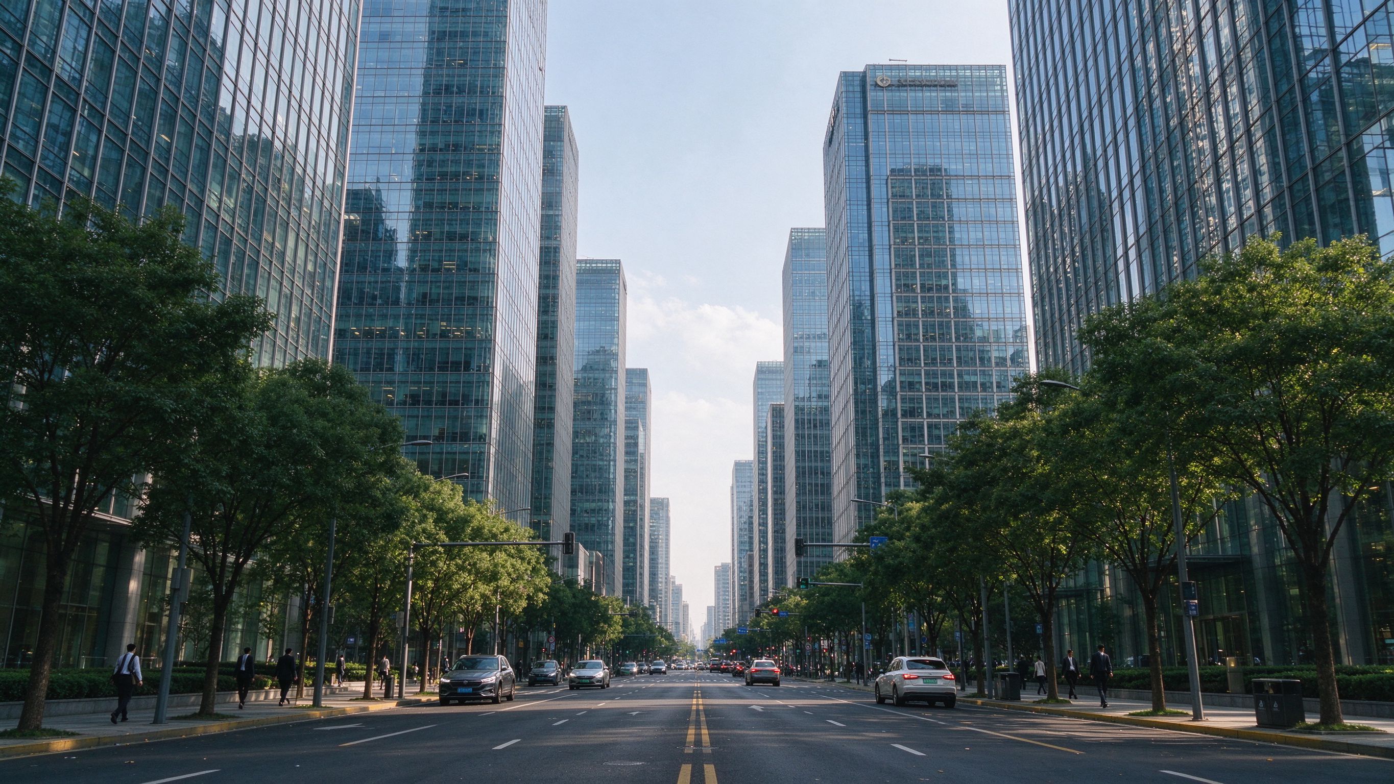 城市天际线象征全球多区域市场